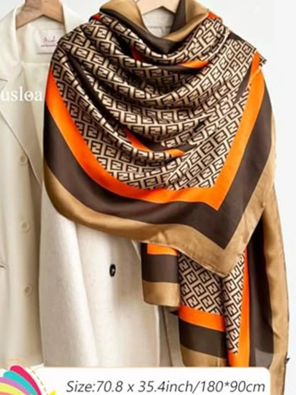 Women's Oversized Satin Shawl Wrap Long Dress Scarf Lightweight Evening Wrap
